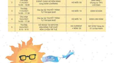 TỔNG HỢP CÁC SỰ KIỆN DIỄN RA TRONG THÁNG 4